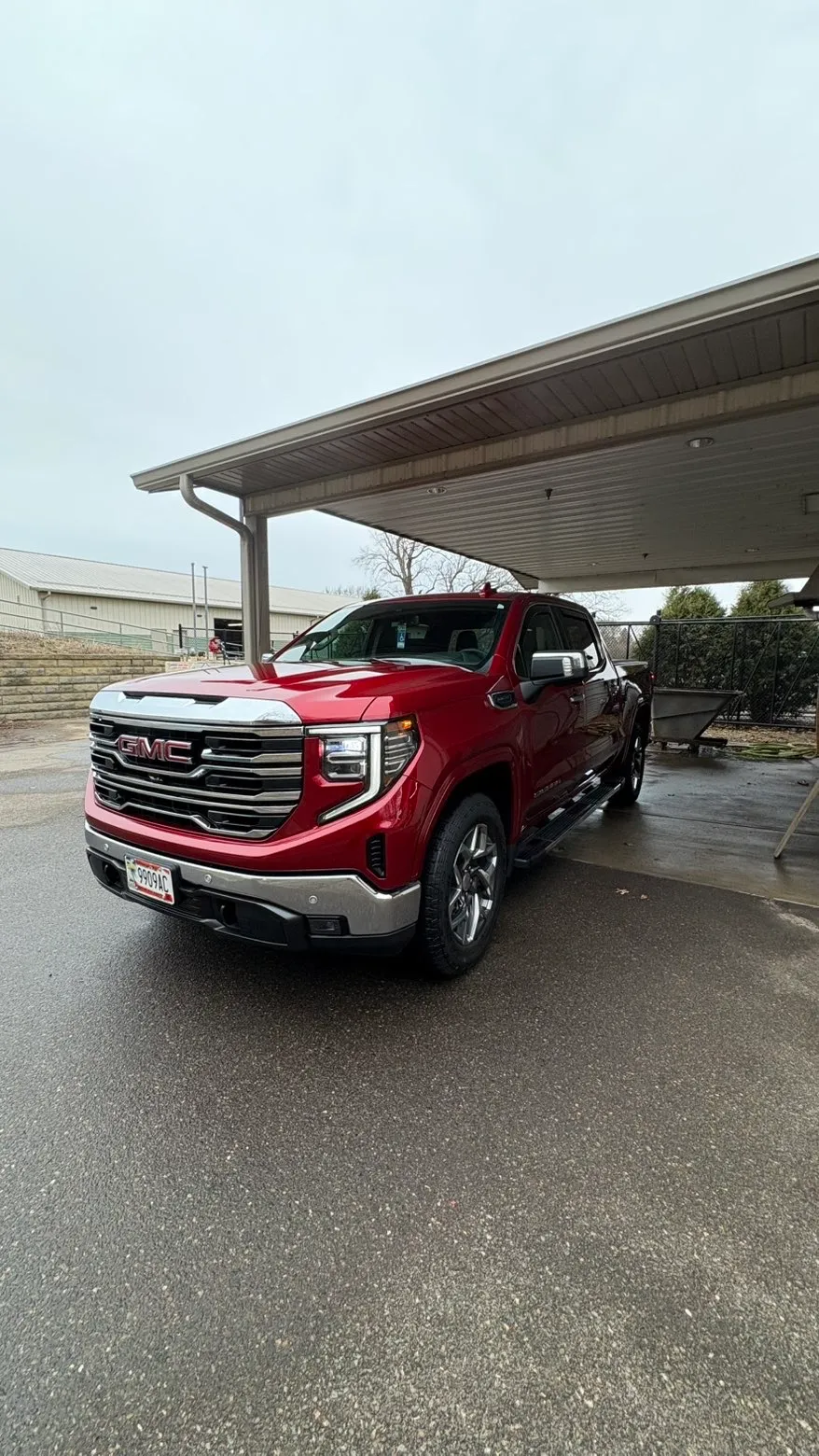 GMC truck after exterior decontamination and polish
